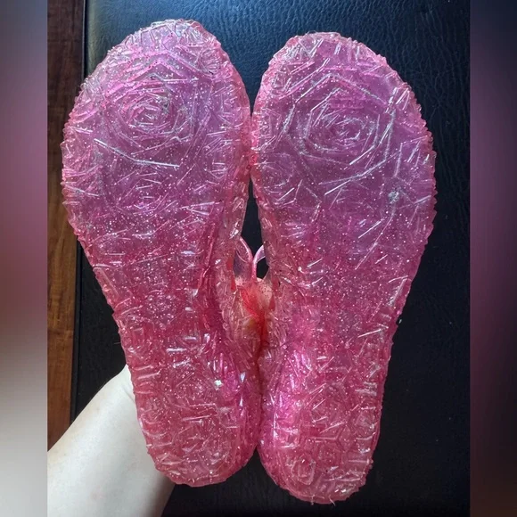 Sparkly Pink girl jelly Shoes - Picture 9 of 9